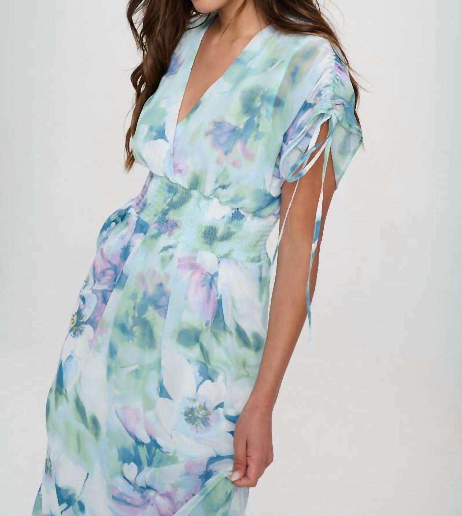 Ricarica - Floral Chiffon Dress