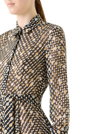 Akris Punto - Women's Midi Polka Dot Devore Dress