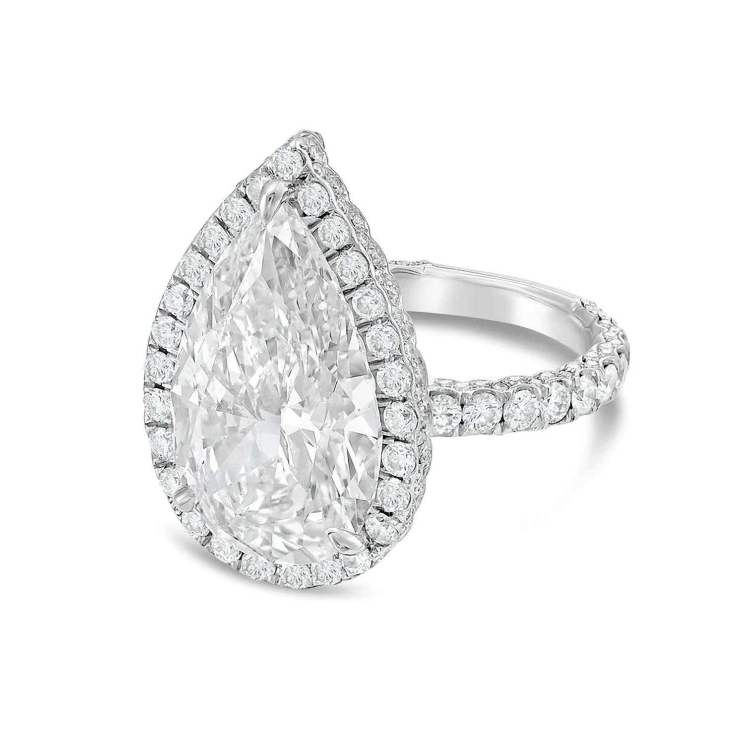 Diana M Jewels - Women's Pear Lab-Grown Diamond Fashion Ring (5.50 Ct) - Signature