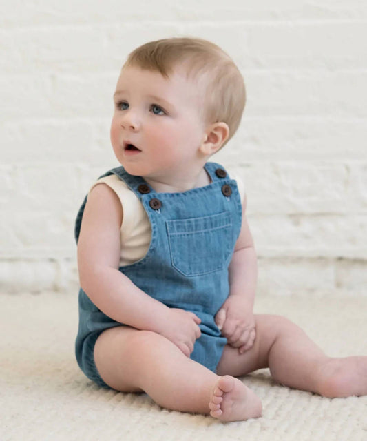 Colored Organics - Kids Noe Chambray Bubble Overall
