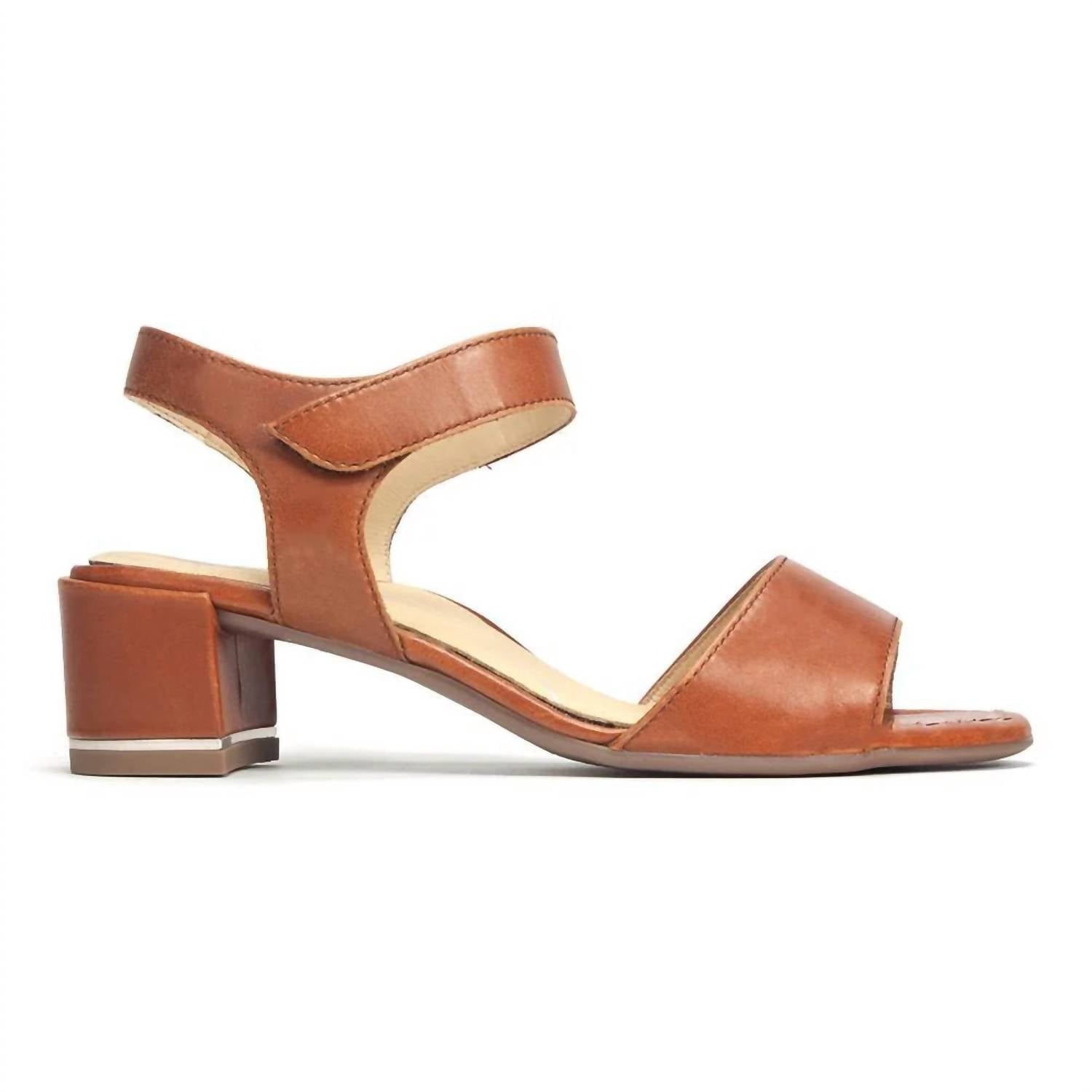 Ara Women's Daytona Sandals in cognac - women's sandal - detail view