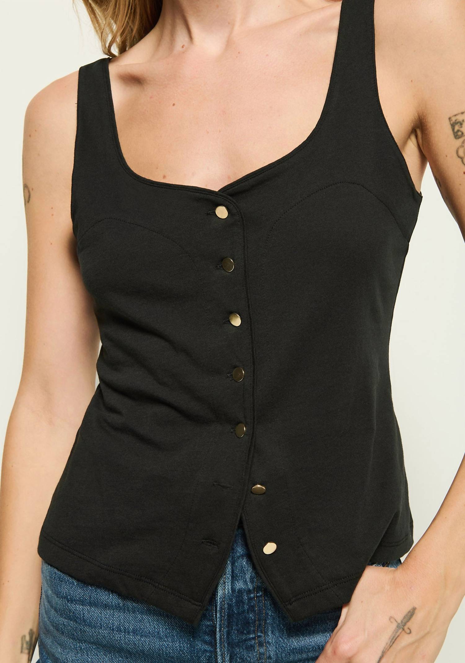 Nation Ltd - Brya Scoop Neck Sleevess Top