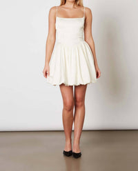 CLA Cami Mini Dress in white - women's dress - detail view