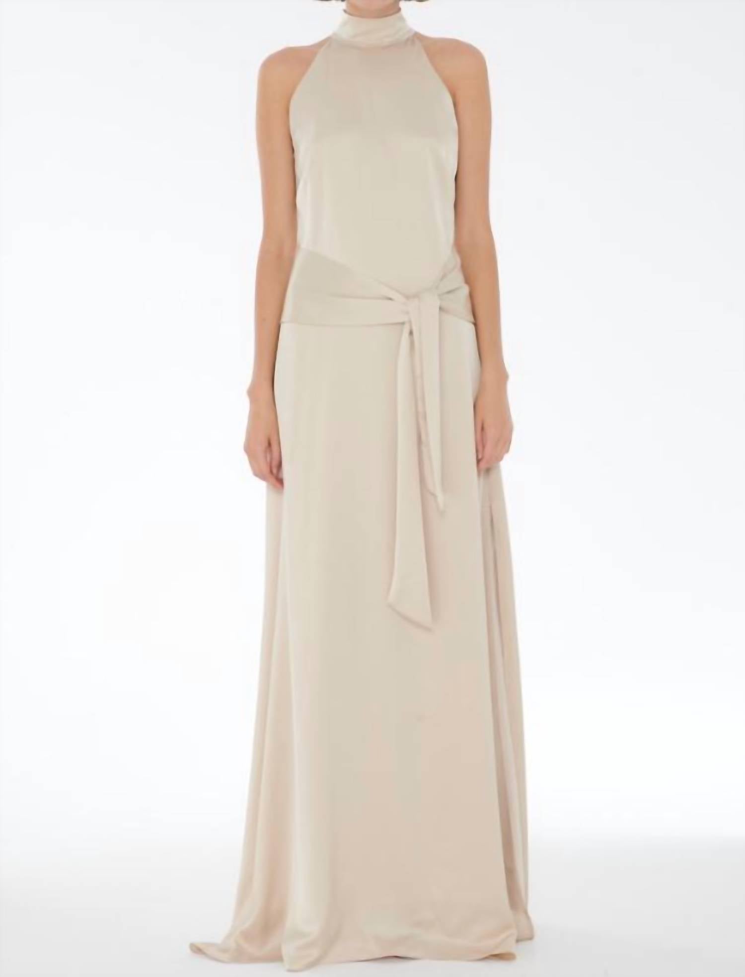 Toccin - Jocelyn Tie-front Maxi Dress