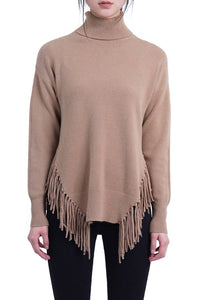 Love Token - Fringe Turtleneck Sweater