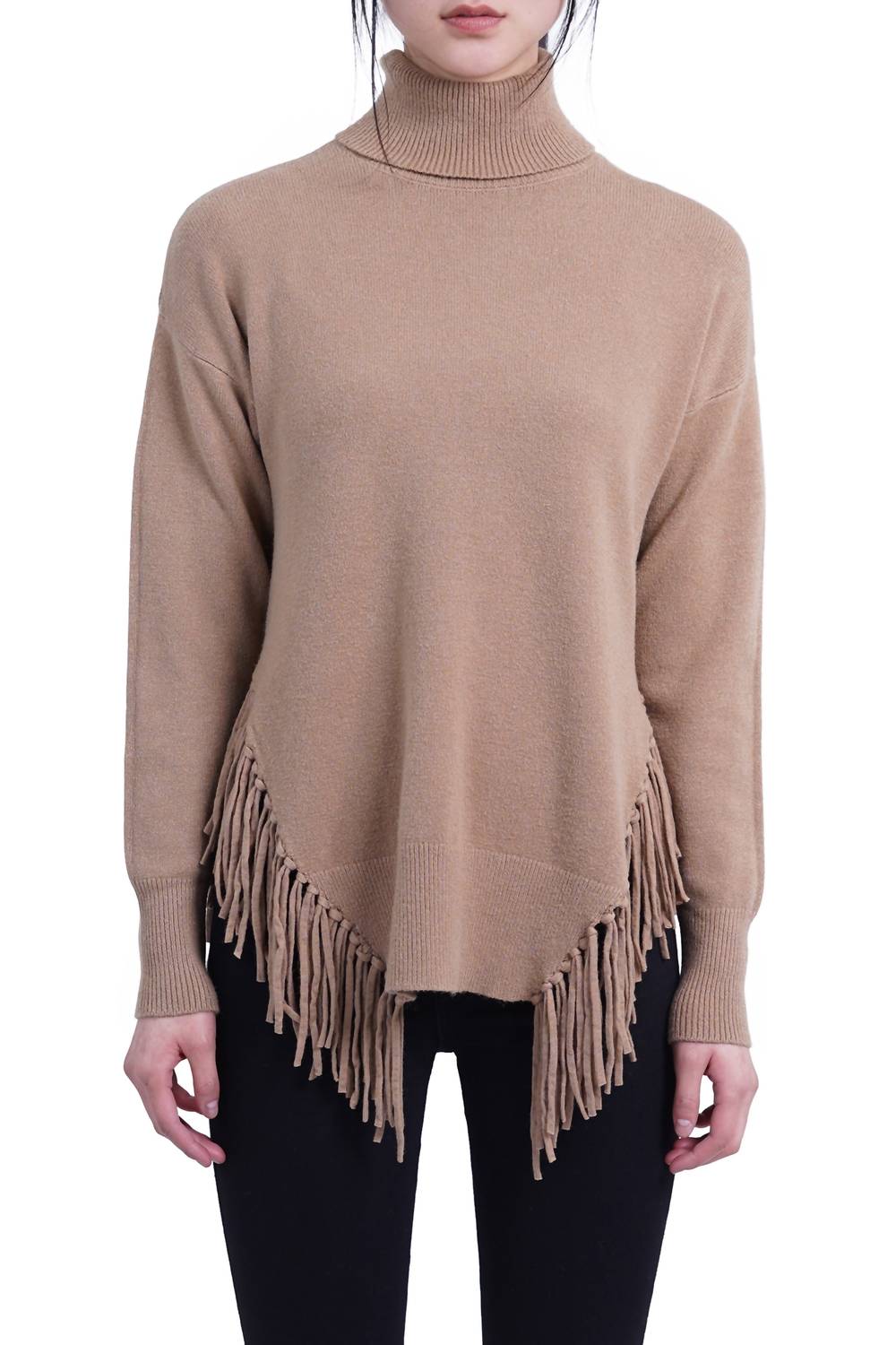 Love Token - Fringe Turtleneck Sweater