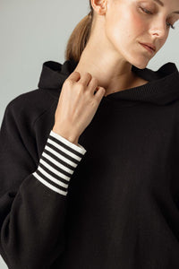 Sundays - Stripe Cuff Hoodie