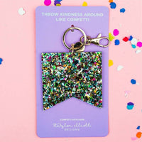 Taylor Elliott Designs - Women's Confetti Banner Acrylic Keychain