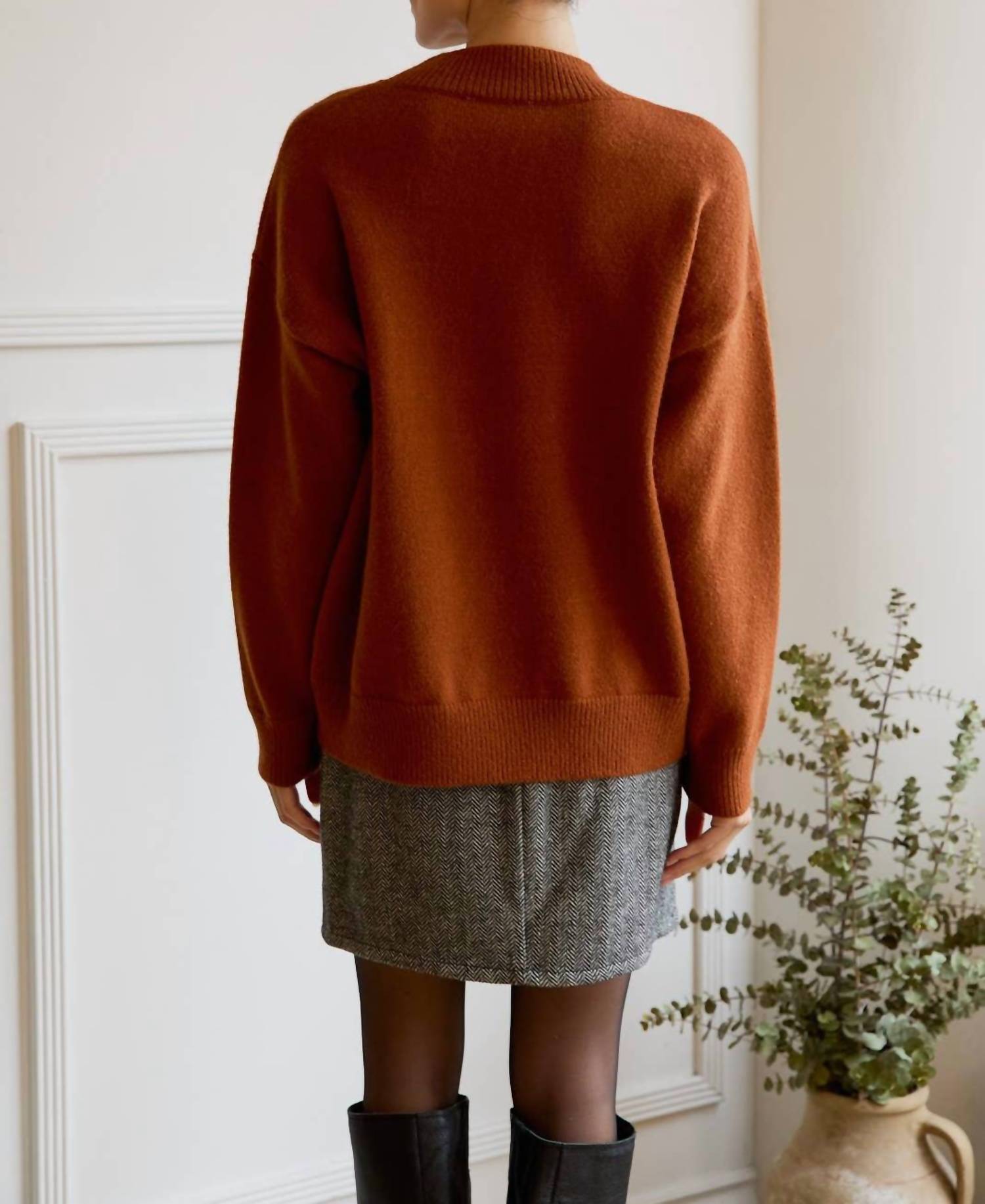Le Lis - Let's Get Coffee Long-Sleeve Oversized Sweater