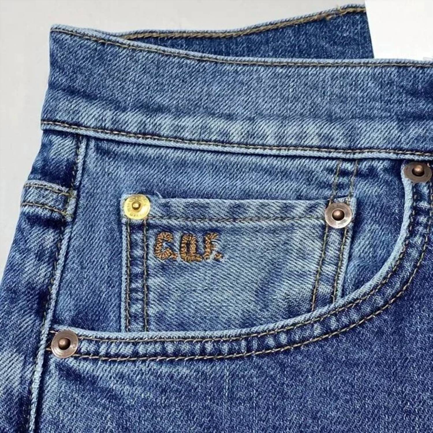 C.O.F. Studio Men's M7 Organic Cotton Comfort-stretch Jeans in blue - men's jeans - view 6