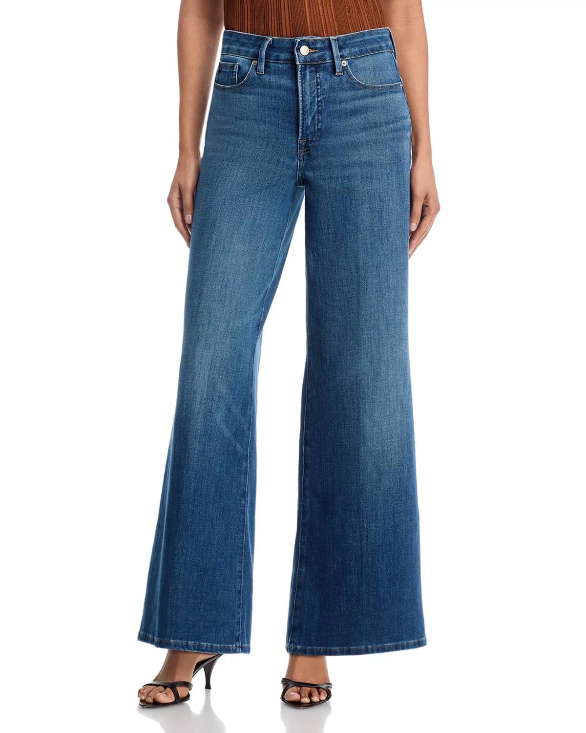Good American - Soft tech good waist palazzo ankle Jeans