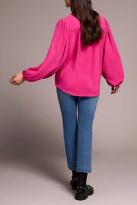 Tribal - Polished Look Mandarin Collar Blouse