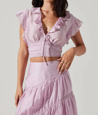 ASTR Zira Top in lavender - women's shirt - view 5
