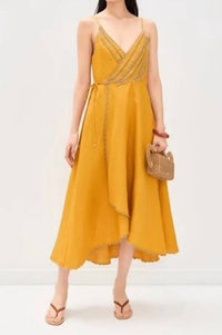 Farm Rio - Bananas Midi Wrap Dress