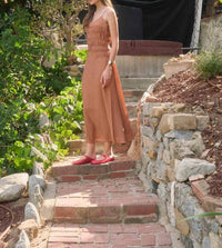 Moon River - Spaghetti Strap Midi Dress