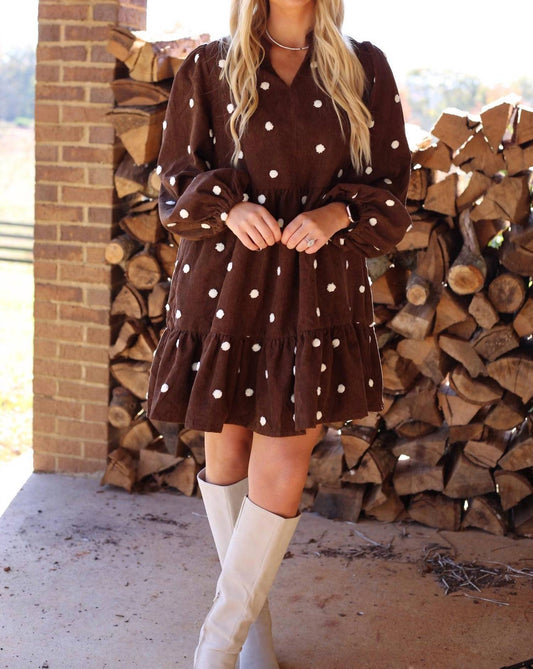 Anniewear - Penny Polka Dot Mini Dress