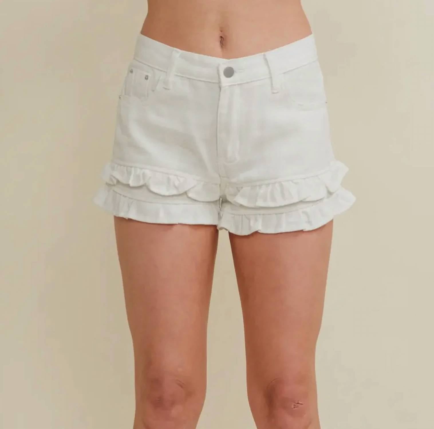 Cloud Ten - The Alexis Ruffled Short