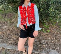 BUCKETLIST Riggin Top in red - women's shirt - view 4