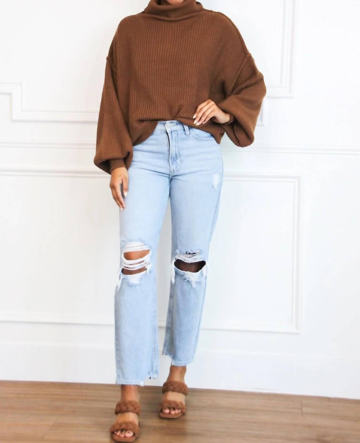 Zenana - Under Wraps Turtleneck Sweater