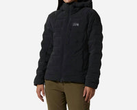 Mountain Hardwear Stretch Down Hoody Jacket in dark storm heather - women's jacket