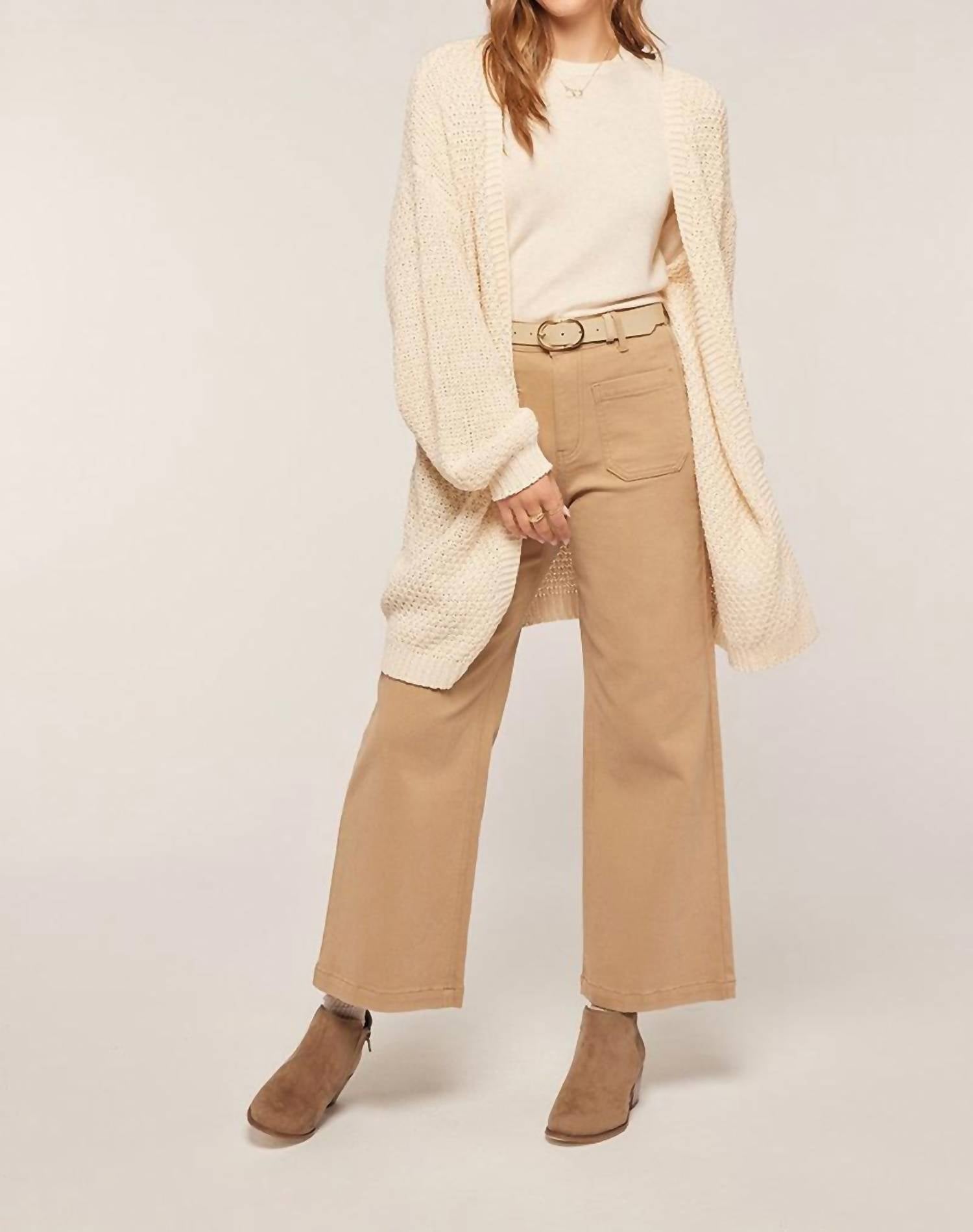 Tea N Rose - Chunky Long Oversized Cardigan