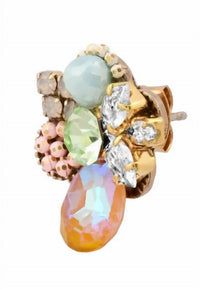 Tai Jewelry - Women's Teardrop Mixed Bead Studs