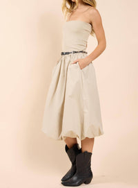 Sadie & Sage - Happier Now Strapless Tube Bubble Dress