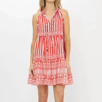 Oliphant - Sleeveless Tiered Mini Dress