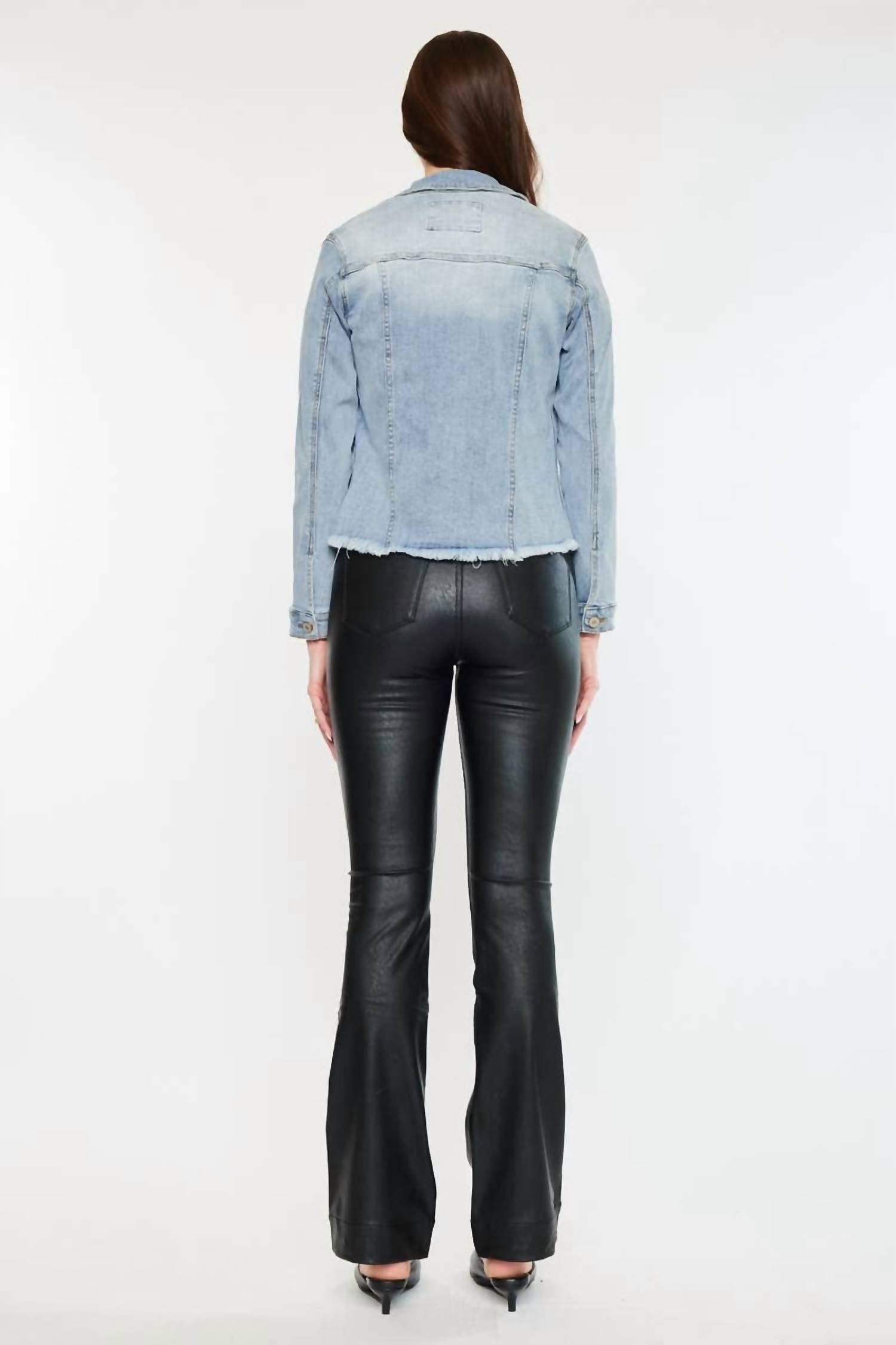 Kancan - Wilson Open Pack Frayed Hem Trucker Jacket
