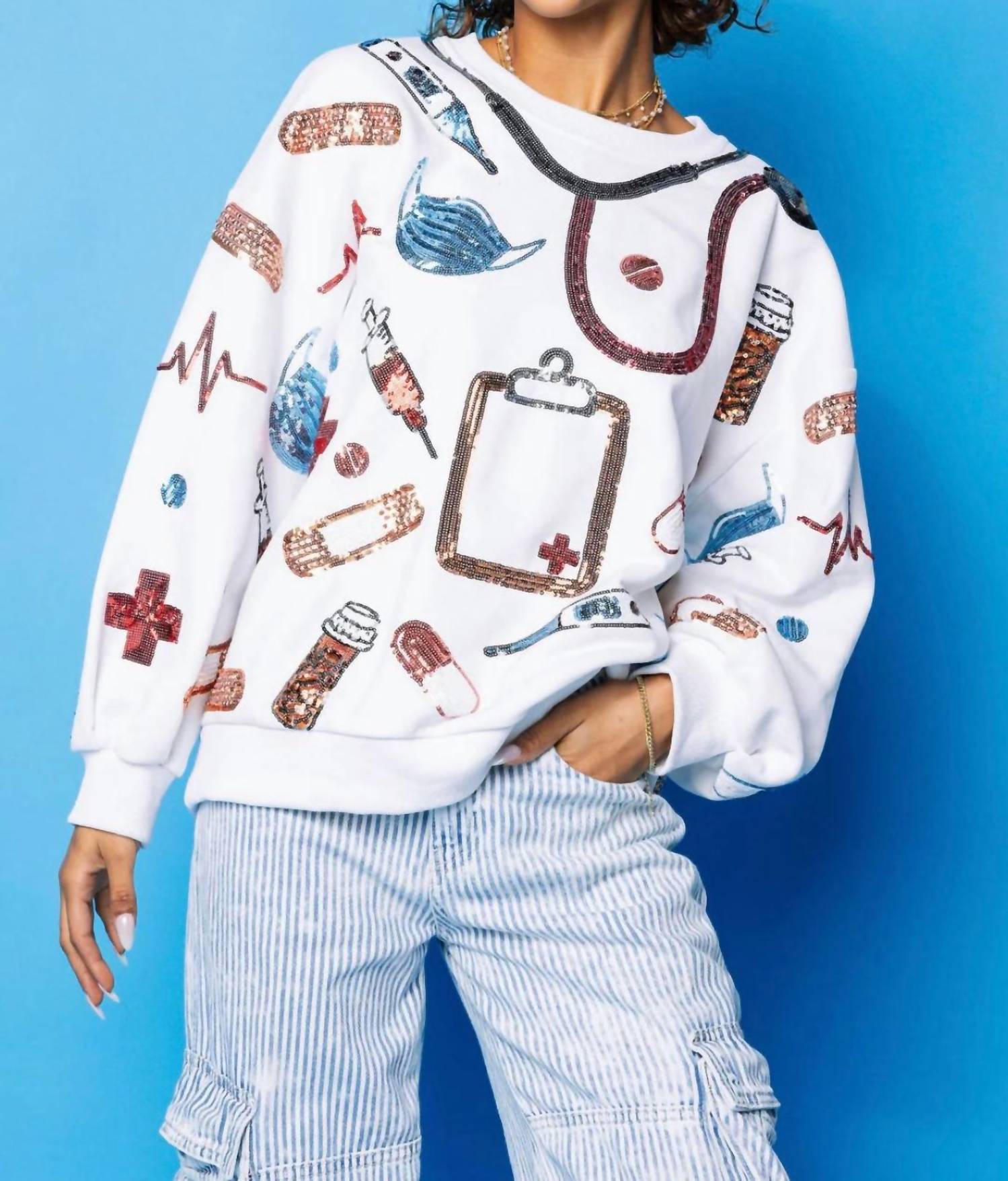 Queen Of Sparkles - Doctor Icon Sweatshirt