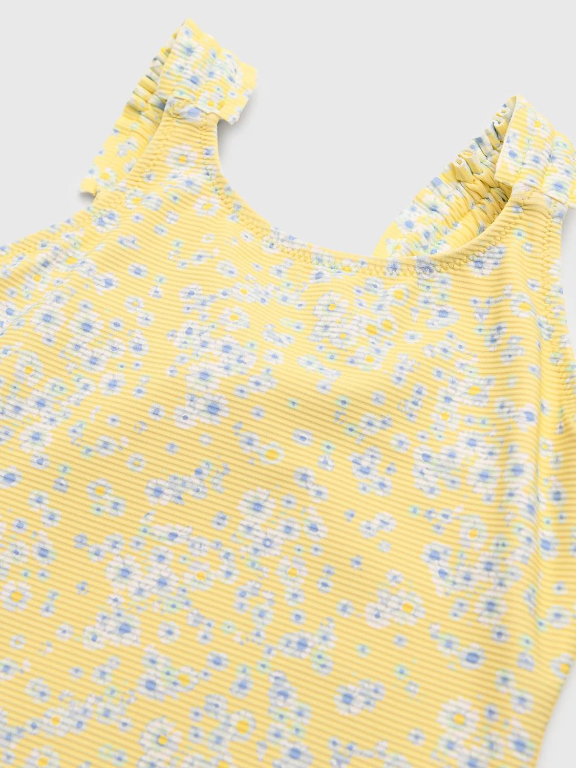 Shade Critters - Butter Blooms One Shoulder Ribbed One-piece Swimsuit
