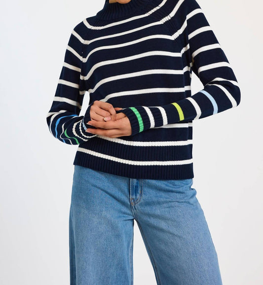 Brodie Cashmere - Liberty Stripe Crew Top