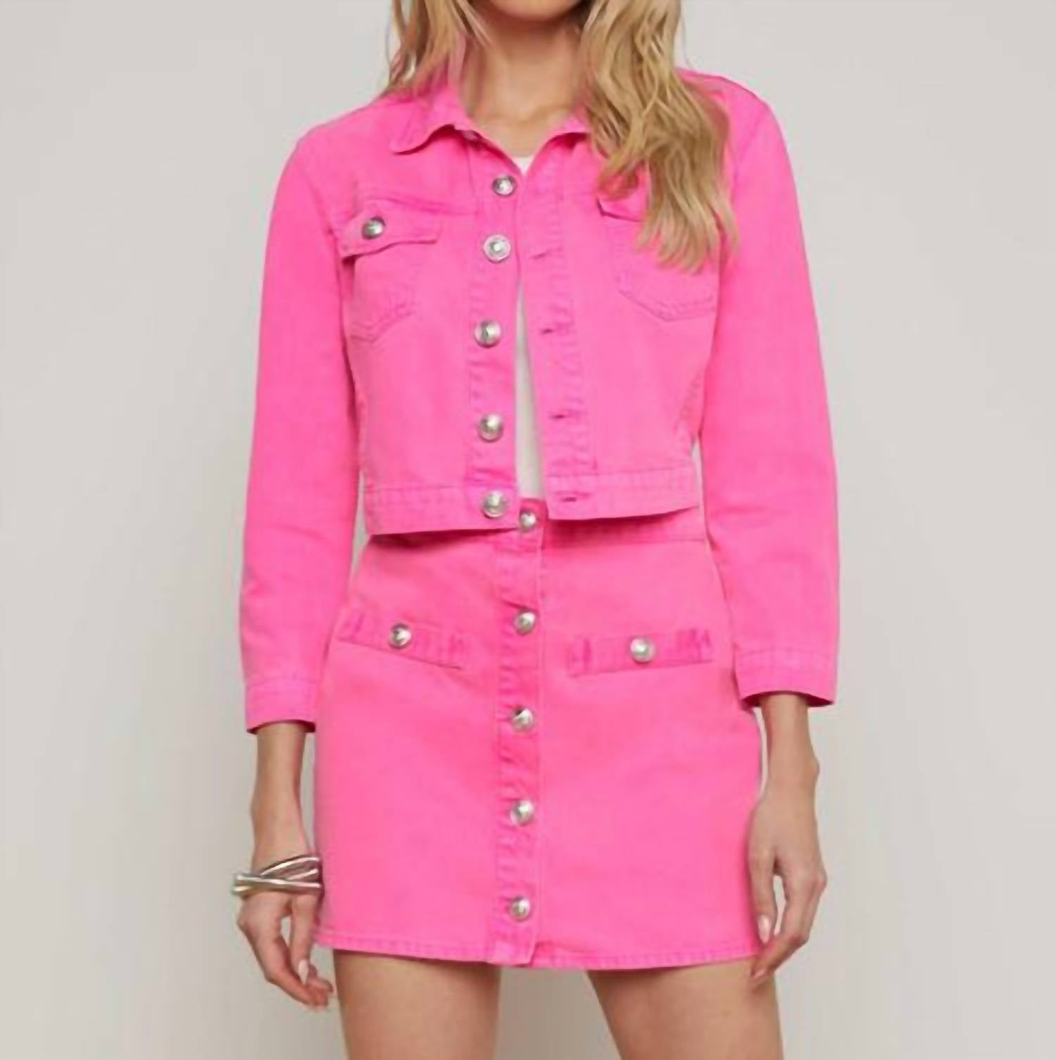 L'Agence - Kris Denim Mini Skirt