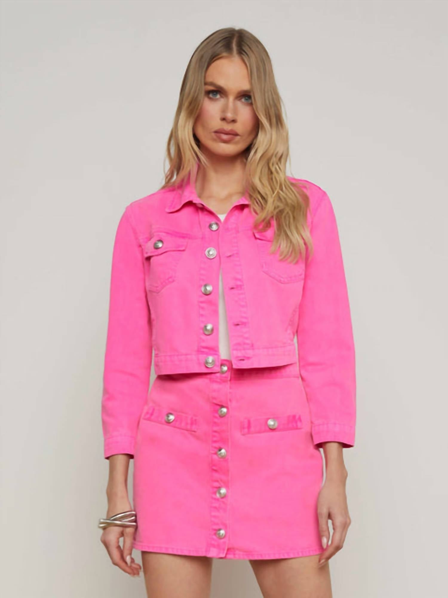 L'Agence - Kris Denim Mini Skirt