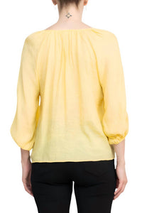 Zac & Rachel - Solid Crepe Chiffon Top