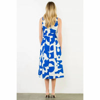 Thml - Geometric Tank Midi Dress With Tie Waist