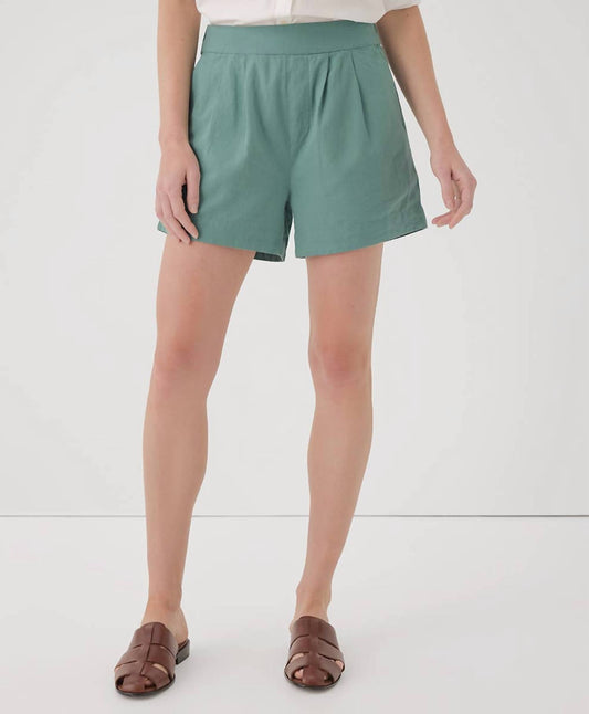 Pact - Women's Canopy Linen Blend Pleated Short