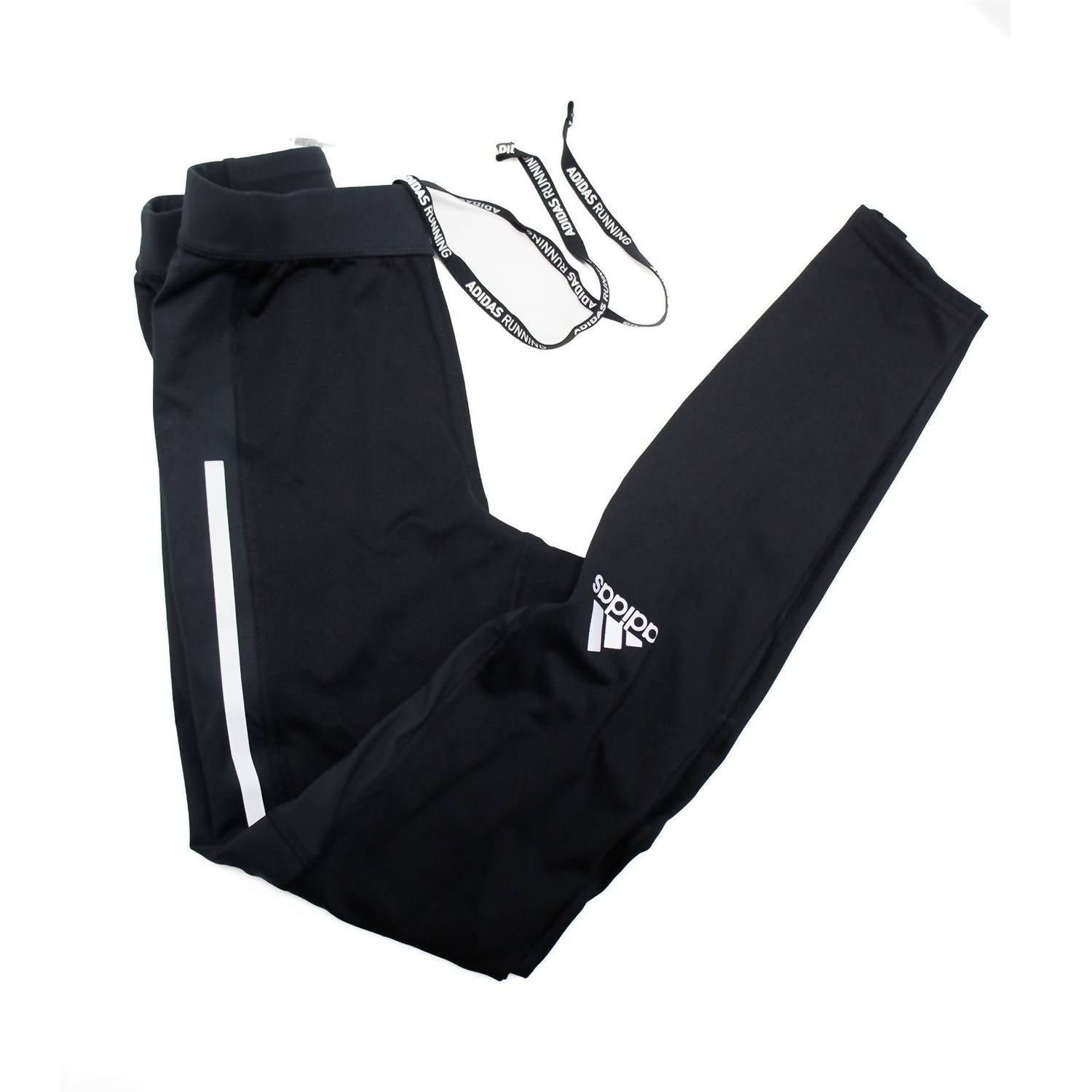 adidas Men's Saturday Warm Running Leggings in black - men's pants
