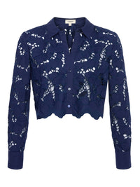 L'Agence - Women's Seychelle Cropped Button Down Top