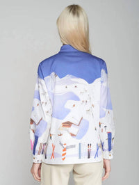 Vilagallo Nadine Ski Blouse in multi - women's long sleeve top - alternate view
