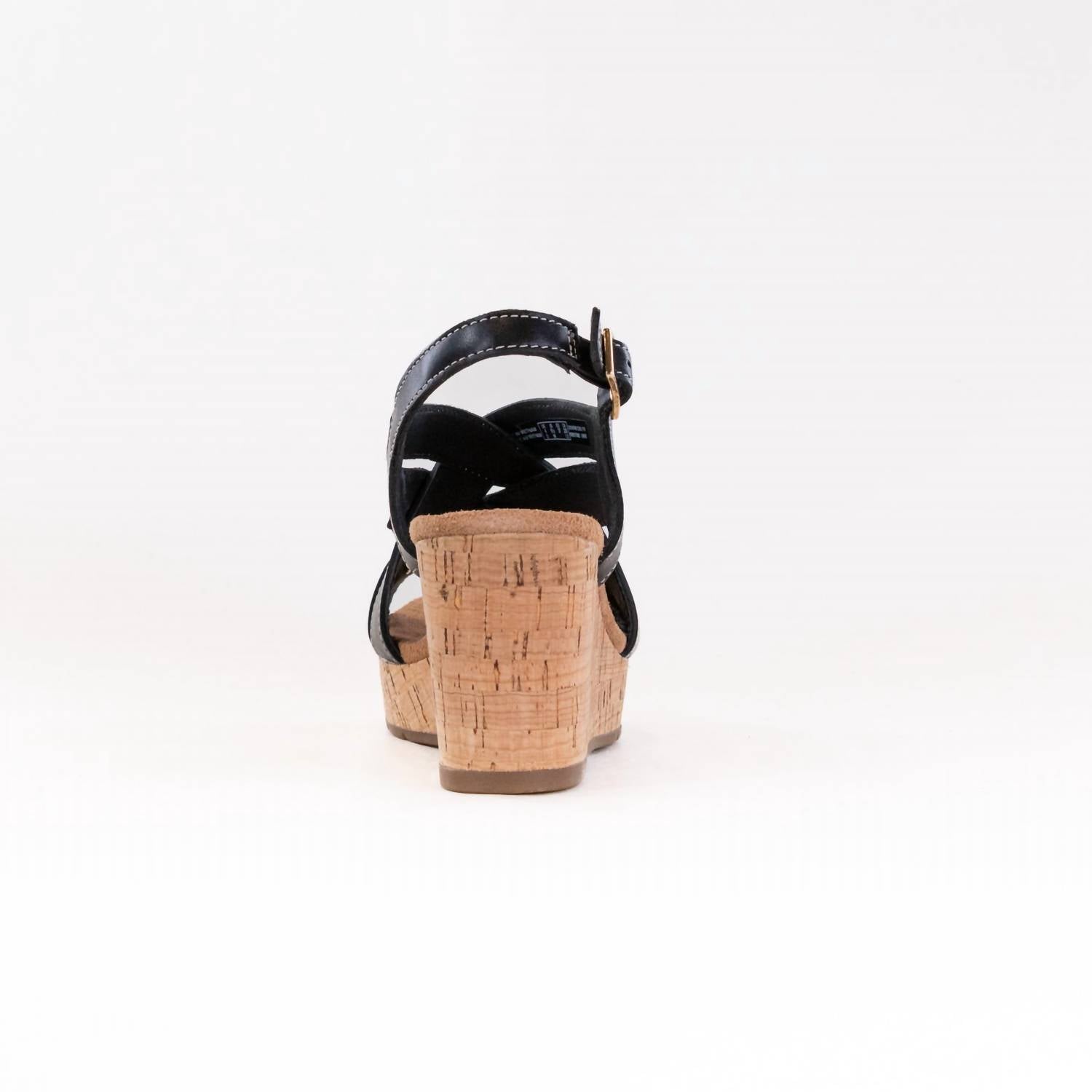 Clarks Women's Sabina Sling Cork-wrapped Wedge in black black - women's sandal - view 4