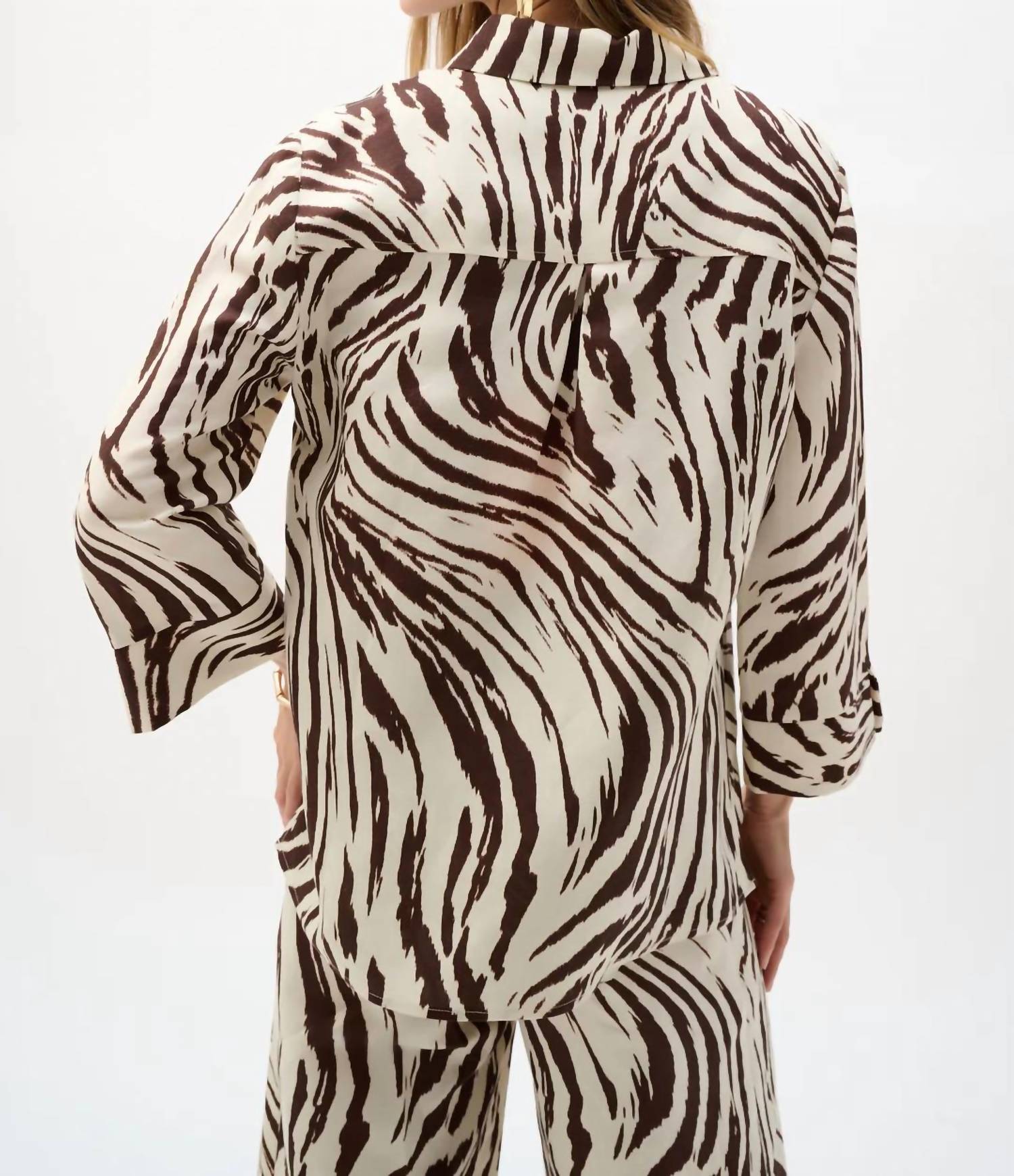 Joseph Ribkoff - ANIMAL PRINT A LINE BLOUSE