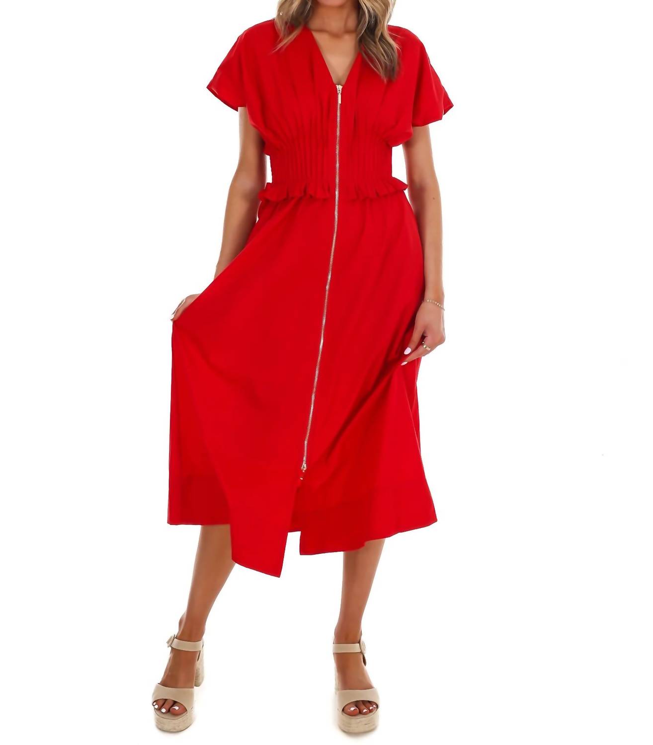 Entro - Women's Catch The Breeze Midi Dress