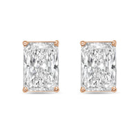 Diana M Jewels - Women's Radiant Lab-Grown Diamond Stud Earrings (12.00 TCW) - Luxe