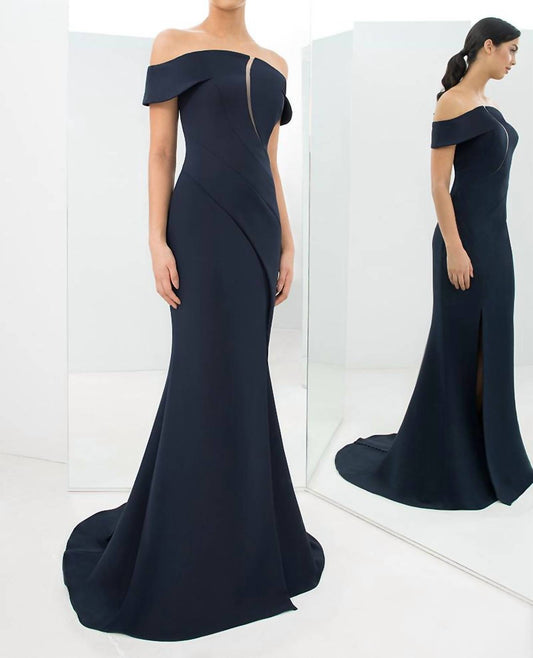 Daymor - Button Back Off The Shoulder Dress