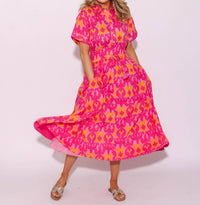 Ivy Jane - Ikatching Shirt Dress
