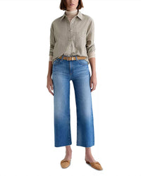 Ag Jeans - Saige Mid Rise Wide Leg Crop Jeans