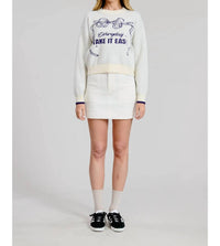 Flat White - Take It Easy Graphic Sweater