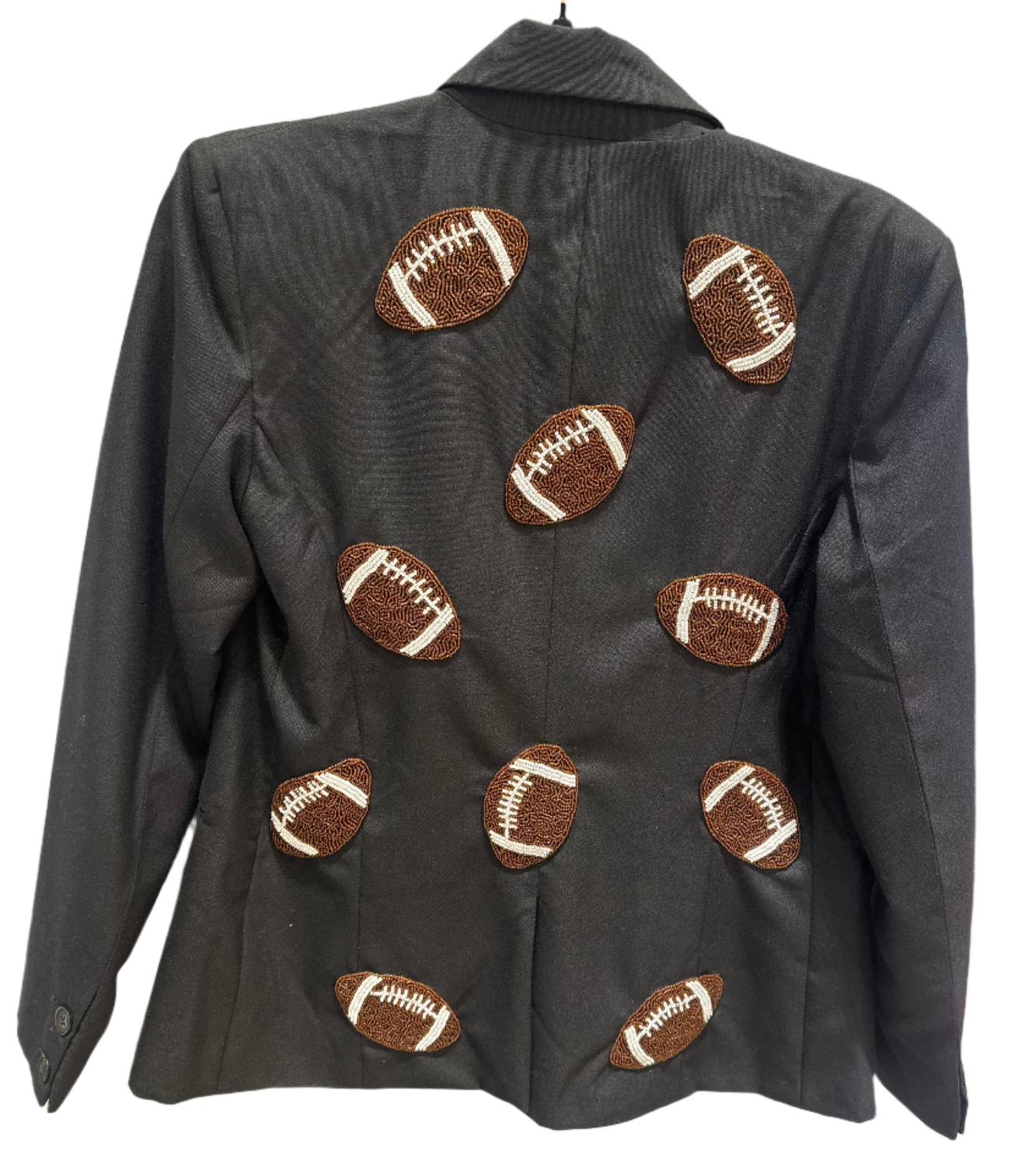 Tiana - Women Custom Blazer With Footballs