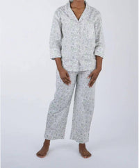 Lenora - Emmie Button-front And Drawstring Waist Pajama